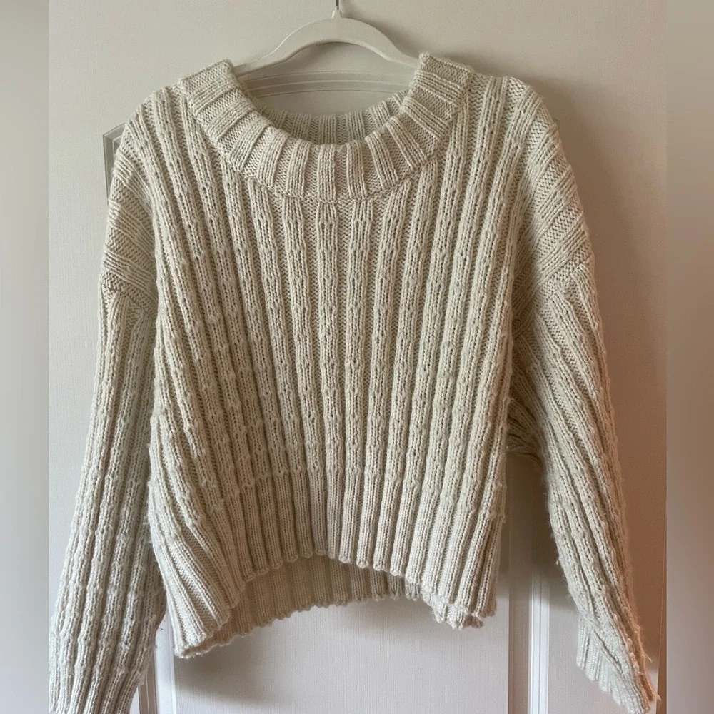 ❤️sold❤️ James Street Co | Faye Cream Knit Sweater - Picture 1 of 8